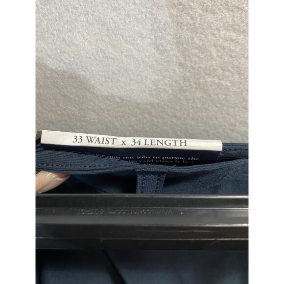 Vineyard Vines Men’s 33x34 Breaker Performance Slash Pocket Pants Navy - Picture 3 of 14